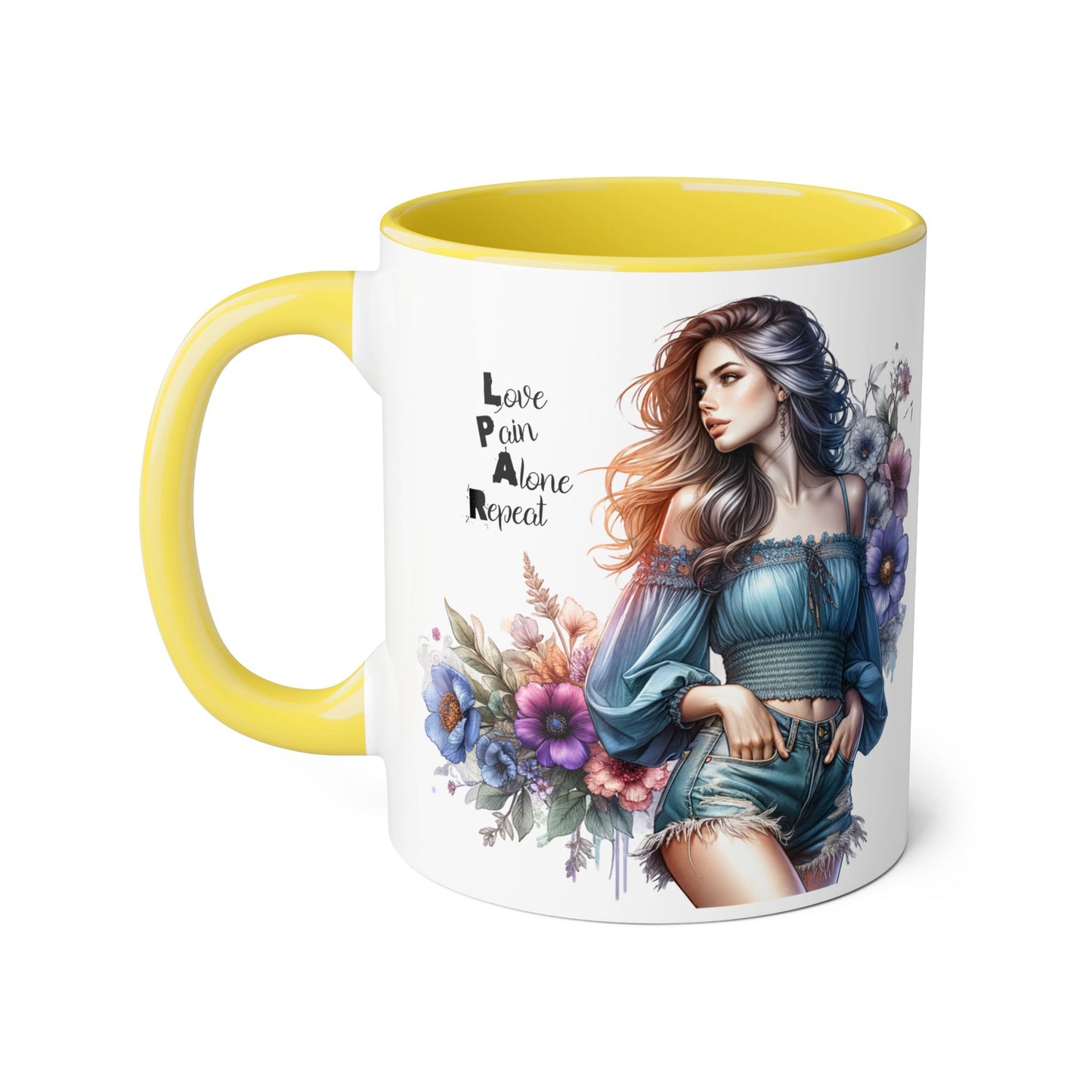 Bohemian Accent Mug, 11oz - Perfect Gift for Art Lovers, Home Decor, Coffee, Tea, Inspirational Quotes, Unique Artwork