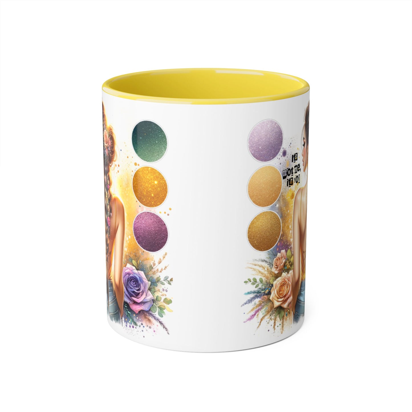 It's Not Me, It's You Humoristic Artistic Accent Mug for Creative Souls, Perfect Gift for Artists, Birthdays, Coffee Lovers, Home Decor