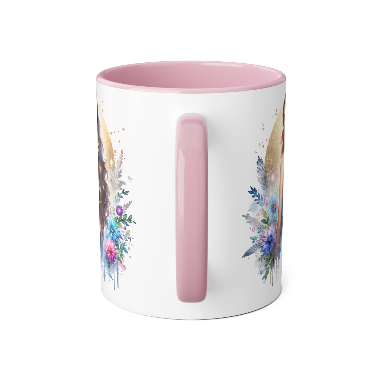 Yuck Fou Floral Accent Mug Collection - Inspirational Coffee Cup for Women, Unique Gift for Friends, Home Decor, Birthday Present, Self-Care Tea Mug