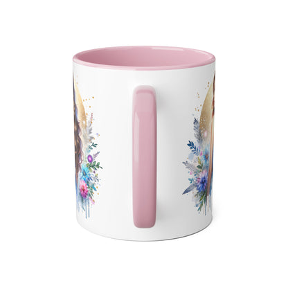 Yuck Fou Floral Accent Mug Collection - Inspirational Coffee Cup for Women, Unique Gift for Friends, Home Decor, Birthday Present, Self-Care Tea Mug