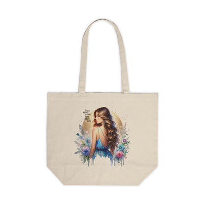 I Don`t Make Mistakes, I Just Date Them Floral Art Canvas Shopping Tote | Eco-Friendly Bag | Gift for Her | Market Tote | Reusable Grocery Bag | Stylish Everyday Carry