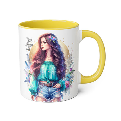 Money Can't Buy Happiness But It Can Buy Divorce Humoristic Inspirational Accent Mug, 11oz Coffee Cup for Boho Lovers, Unique Gift for Women, Flower Art Mug, Home Decor, Birthday Celebration