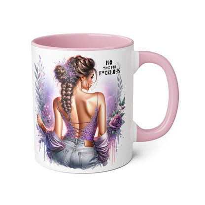 Funny Accent Mug - No Time For F*boys 11oz