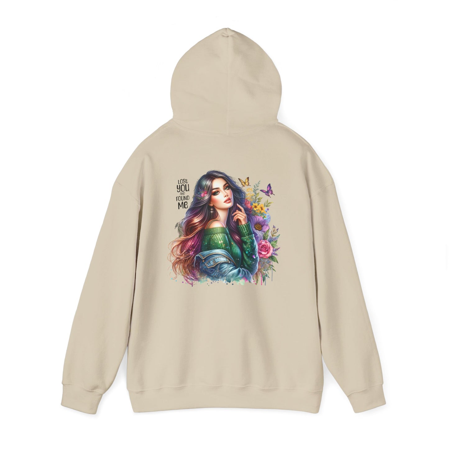 Breakup Hoodie - Unisex Hooded Sweatshirt Lost You and Found Me Design