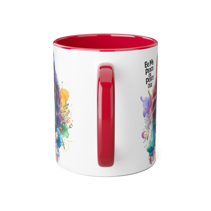 Mug - Be My Peace or Peace Out Accent Mug, 11oz