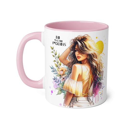 Funny Accent Mug - No Time For F*boys 11oz