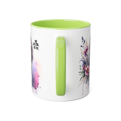 It's Not Me, It's You Humoristic Floral Art Accent Mug