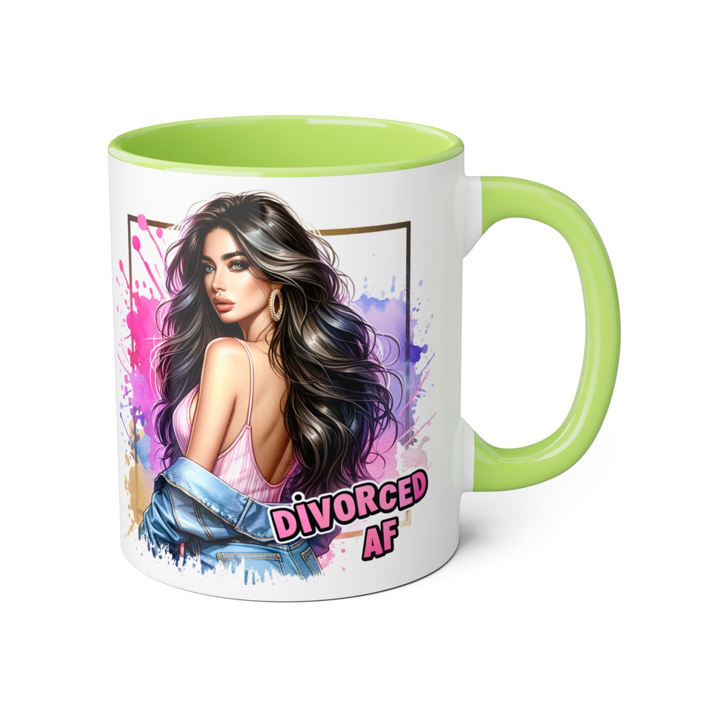 Mug - Divorced AF 11oz Accent Mug