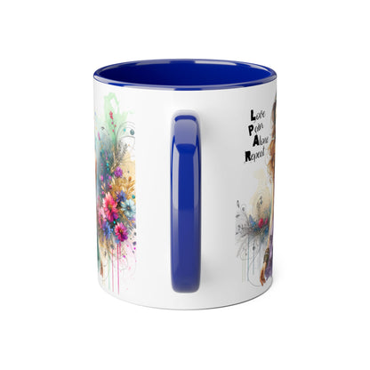Whimsical Floral Accent Mugs, 11oz - Perfect for Coffee Lovers, Gift for Her, Home Decor, Birthday, Mother's Day