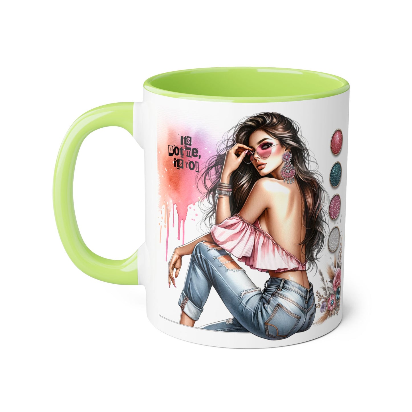 It's Not Me, It's You Humoristic Stylish Accent Mug - Chic Gift for Fashion Lovers, Coffee/Tea Mug, Unique Kitchen Decor, Perfect for Birthdays, Holidays, or Everyday