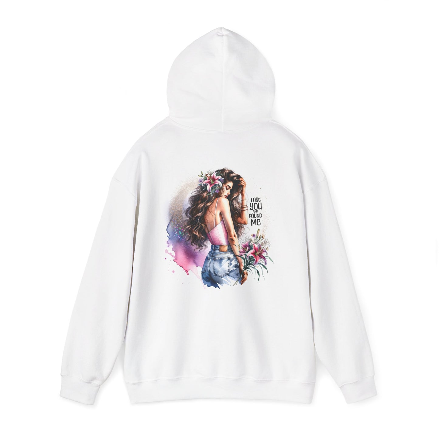 Breakup Hoodie - Unisex Hooded Sweatshirt Lost You and Found Me Design