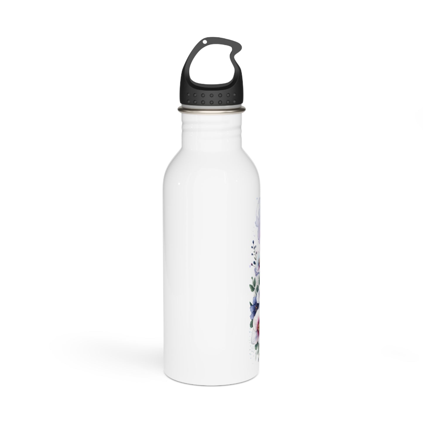 Floral Art Stainless Steel Water Bottle - "I Am My Own Happily Ever After "