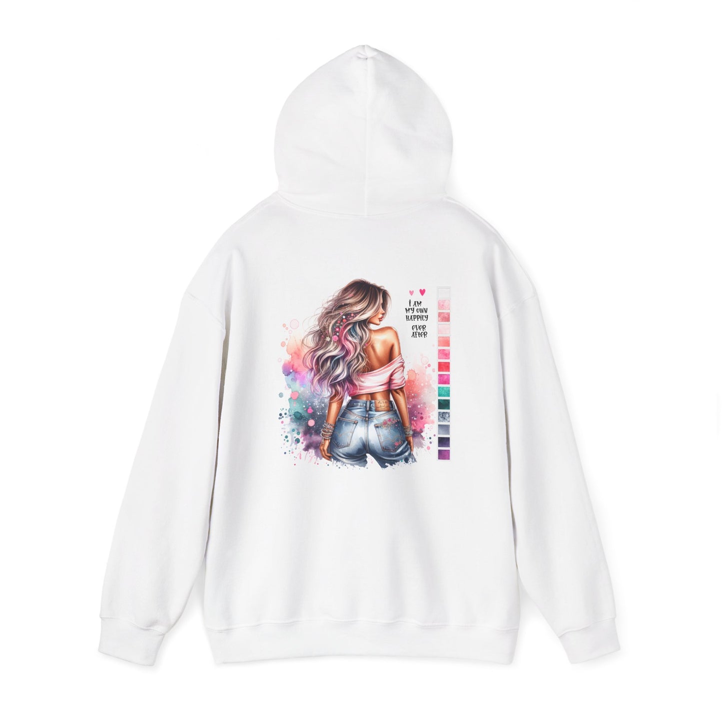 I Am My Own Happily Ever After Colorful Art-Inspired Unisex Hoodie – Perfect for Creative Souls