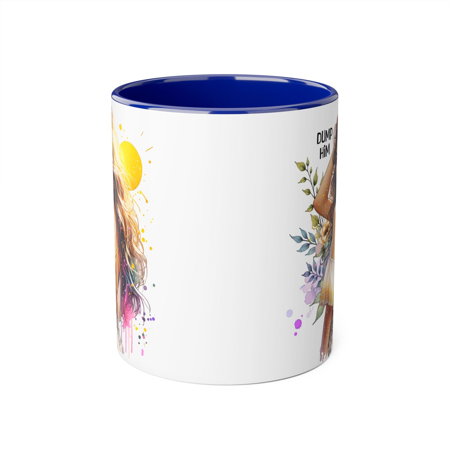 Empowerment Accent Mugs, 11oz - Inspirational Coffee Cup for Strong Women, Self-Love Gift, Motivational Mug