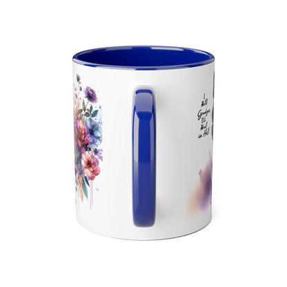 I Hold Grudges, I'll Heal in Hell Boho Floral Accent Mug - Perfect Gift for Grandmas, Coffee Lovers, Home Decor, Birthday, Mother's Day