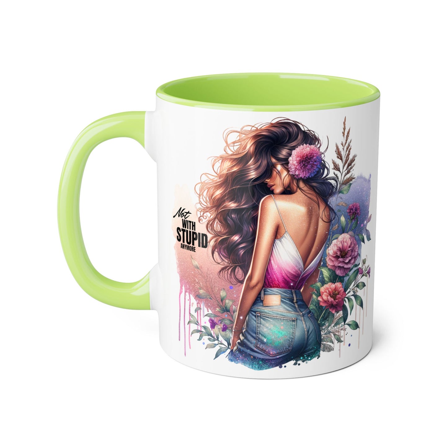 Mug - Not With Stupid Anymore Humoristic 11oz Accent Mug