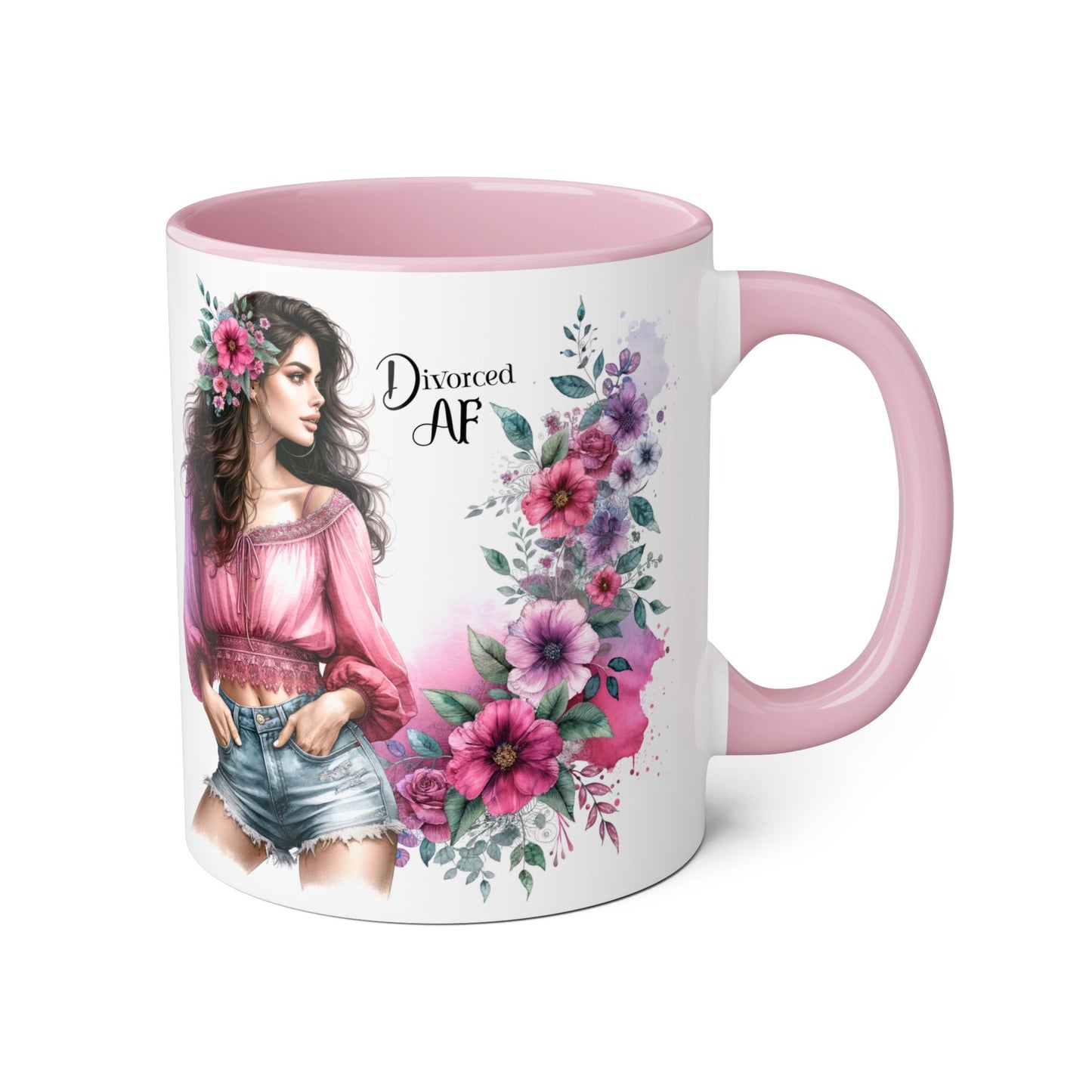 Stylish Floral Accent Mug, Perfect Gift for Divorced Friends, Motivational Coffee Cup, Unique Home Decor, Self-Love Reminder, Fun [...]