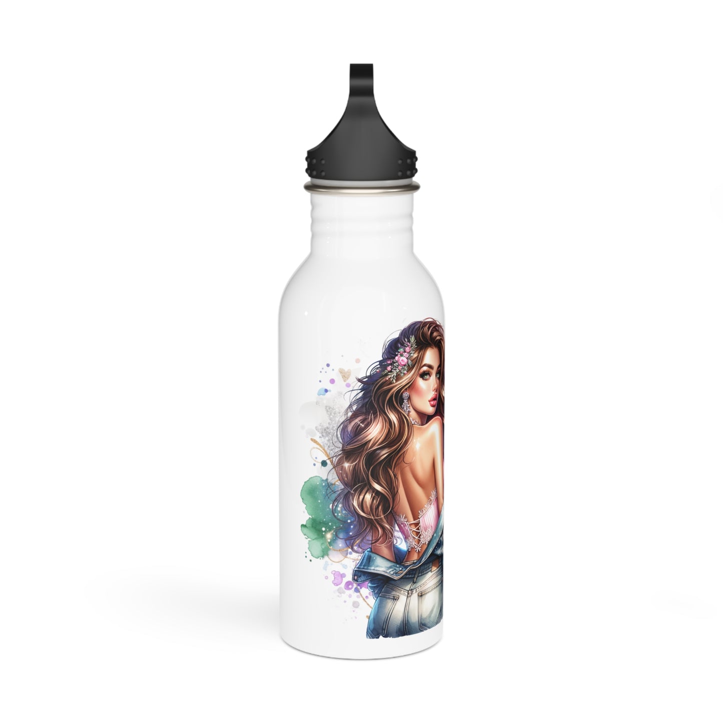Colorful Inspirational Stainless Steel Water Bottle - "I Am My Own Happily Ever After "