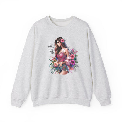 I Don`t  Make Mistakes, I Just Date Them Floral Fantasy Crewneck Sweatshirt, Boho Sweatshirt, Spring Fashion, Gift for Her, Cute Sweatshirt, Cozy Wear