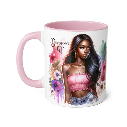 Divorced AF Accent Mug