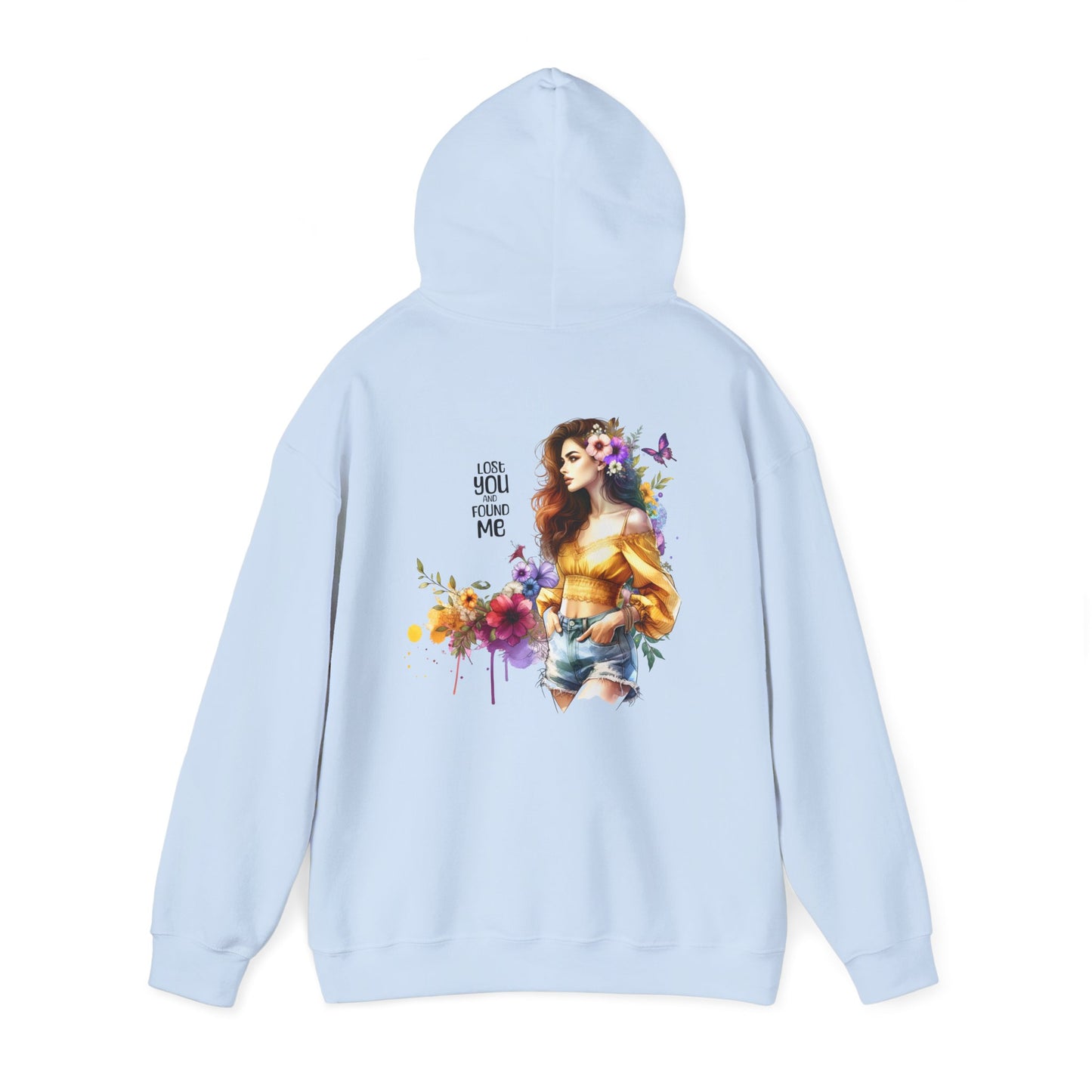 Breakup Hoodie - Unisex Hooded Sweatshirt Lost You and Found Me Design