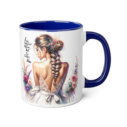 I Was Married Before But I'm Better Now Humoristic Chic Inspirational Accent Mugs, Motivational Gifts for Her, Flower Decor Coffee Cups, Unique Wedding or Bridal Shower Present, [...]