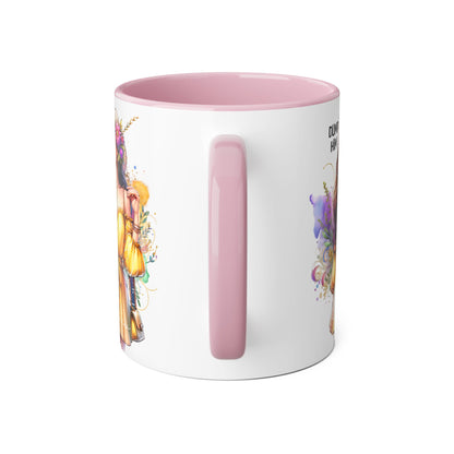 Chic Dump Him Coffee Mug, 11oz Accent Mug, Gift for Her, Statement Cup for Friends, Bold Design for Self-Love, Fun Coffee Breaks