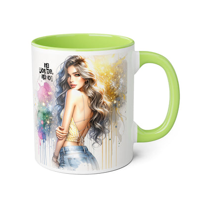 It's Not Me, It's You Humoristic Artistic Accent Mug, Inspirational Coffee Cup, Unique Gift for Artists, Motivational Mug, Colorful Drinkware, Pour Your Passion