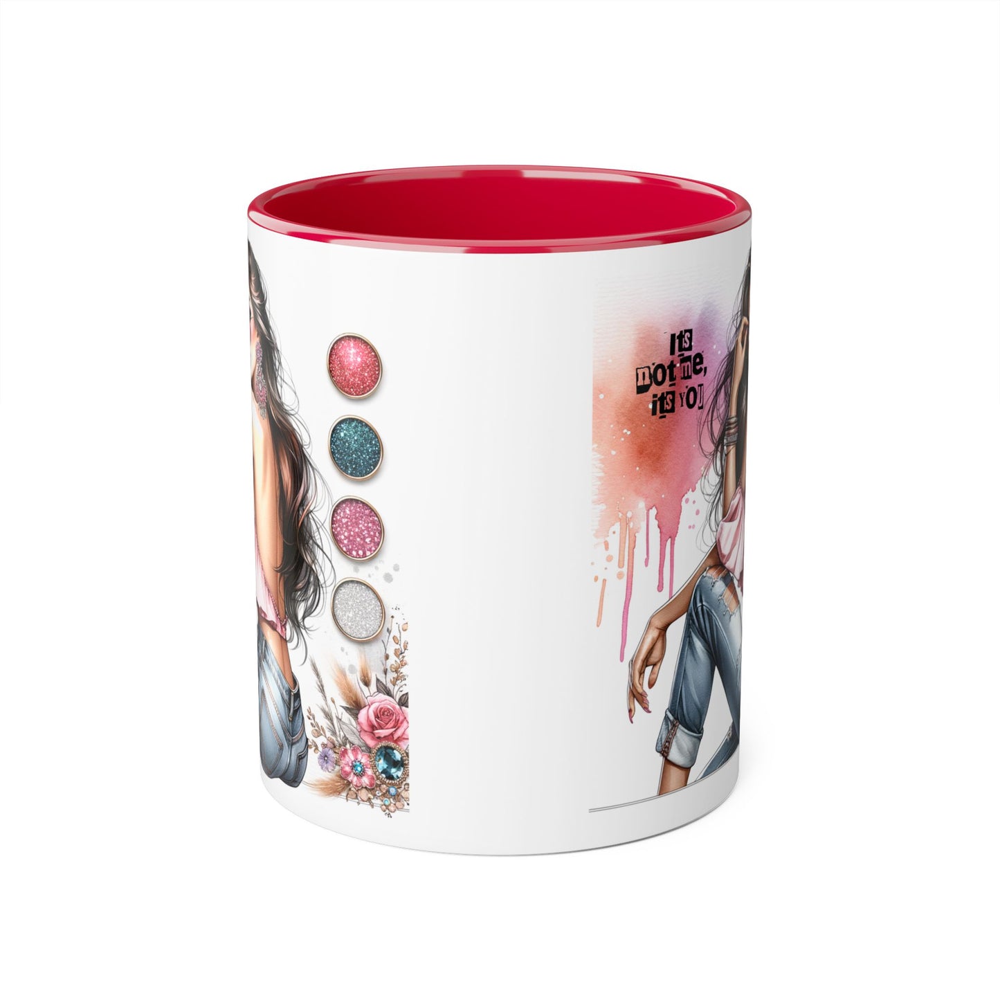 It's Not Me, It's You Humoristic Stylish Accent Mug - Chic Gift for Fashion Lovers, Coffee/Tea Mug, Unique Kitchen Decor, Perfect for Birthdays, Holidays, or Everyday