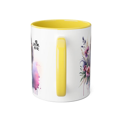 It's Not Me, It's You Humoristic Floral Art Accent Mug