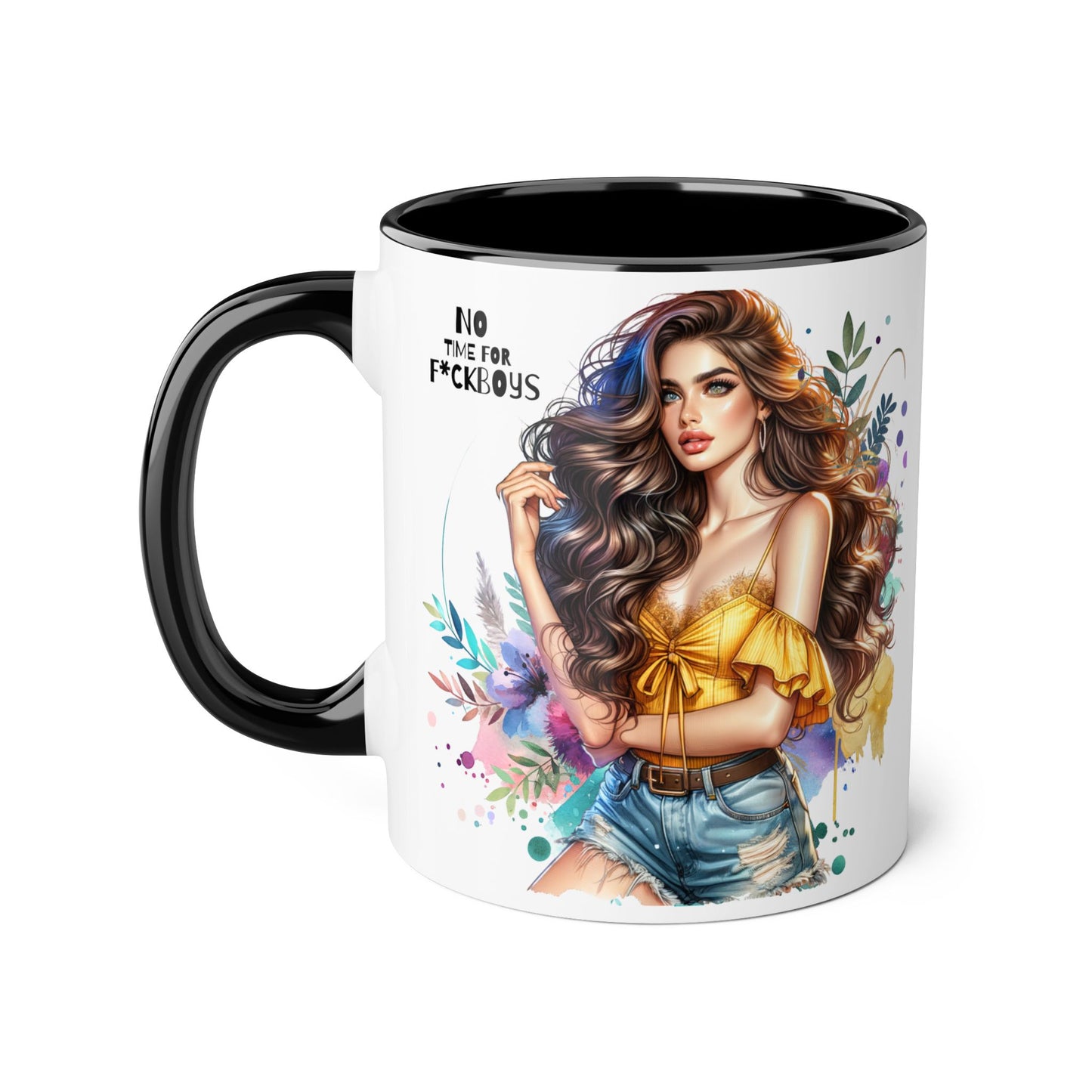 Funny Accent Mug - No Time For F*boys 11oz