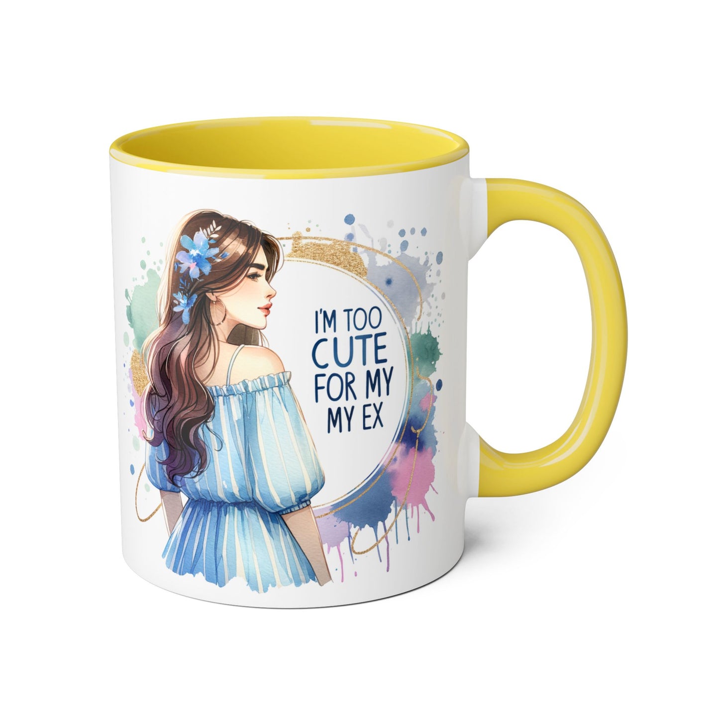 Cute Ex-Quote Accent Mug, Funny Gift for Best Friend, Coffee Lover, Unique kitchen Decor, Cute Quote Mug