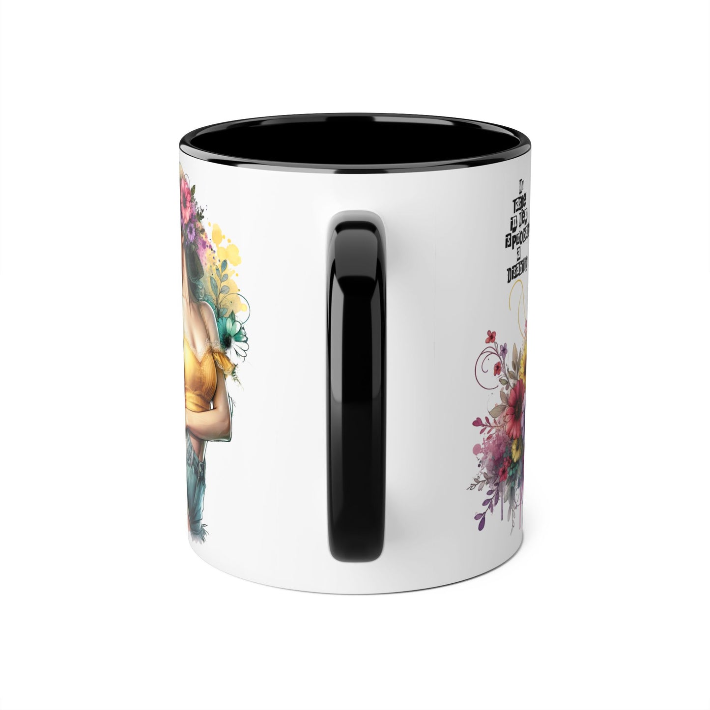 Funny Accent Mug - My Taste in Men is Probably a Disability Humor 11oz Cup