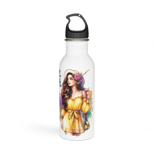 I Don't Make Mistakes, I Date Them Chic Traveling Water Bottle with Inspirational Quote, Reusable for Fitness, Outdoor Adventures, Gym, Eco-Friendly Gift for Her