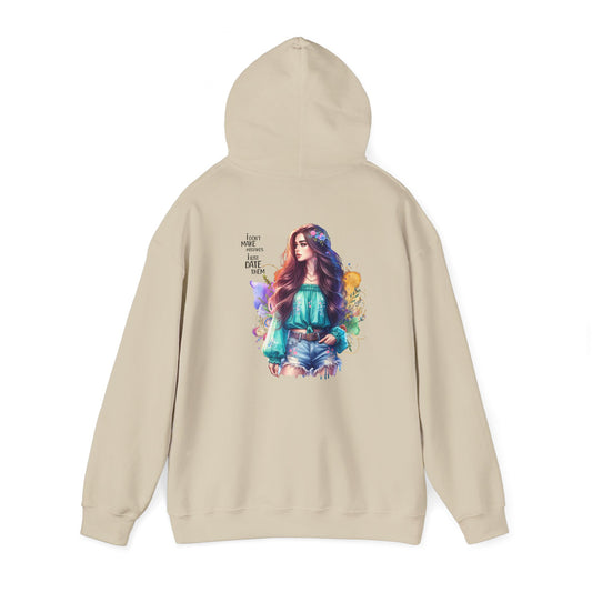 I Don`t  Make Mistakes, I Just Date Them Vibrant Artistic Hoodie - Unisex Heavy Blend™ Hooded Sweatshirt, Casual Wear, Gifts for Art Lovers, Cozy Lounging, Unique Fashion