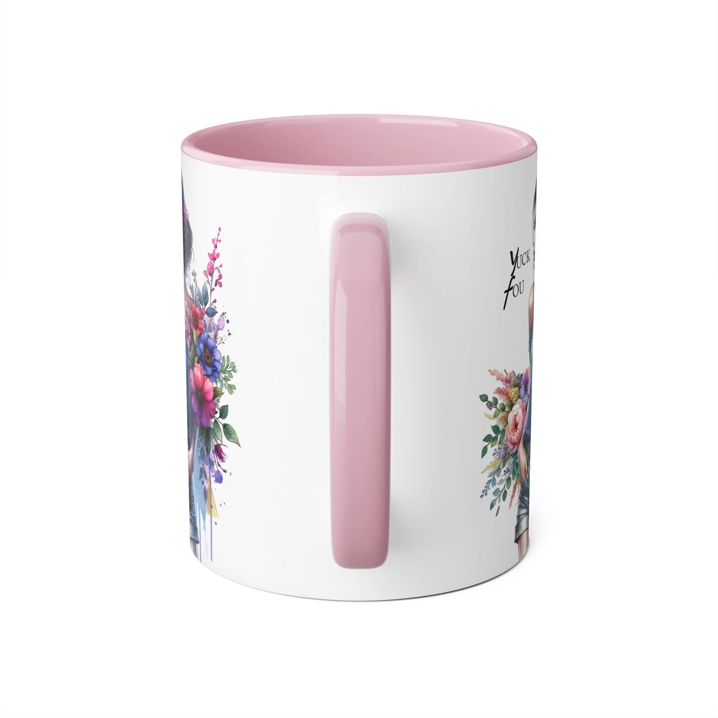 Yuck Fou Floral Art Accent Mug | Stylish Gift for Coffee Lovers, Housewarming, Birthdays, Creative Decor