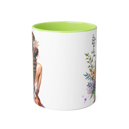 I Was Married Before But I'm Better Now Inspirational Floral Accent Mug - Perfect for Gifts, Home Decor, Coffee Lovers, Motivational Quotes, Self-Improvement