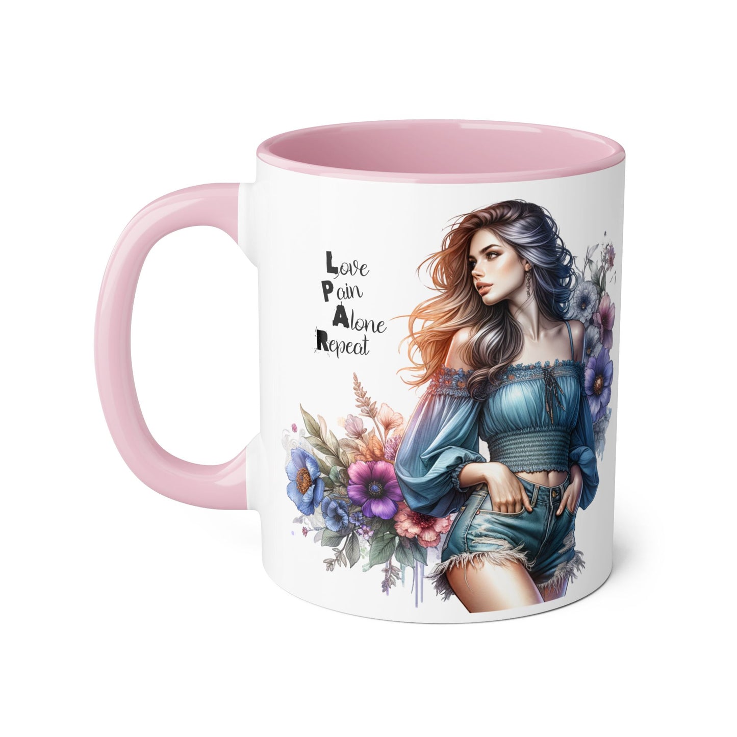 Bohemian Accent Mug, 11oz - Perfect Gift for Art Lovers, Home Decor, Coffee, Tea, Inspirational Quotes, Unique Artwork