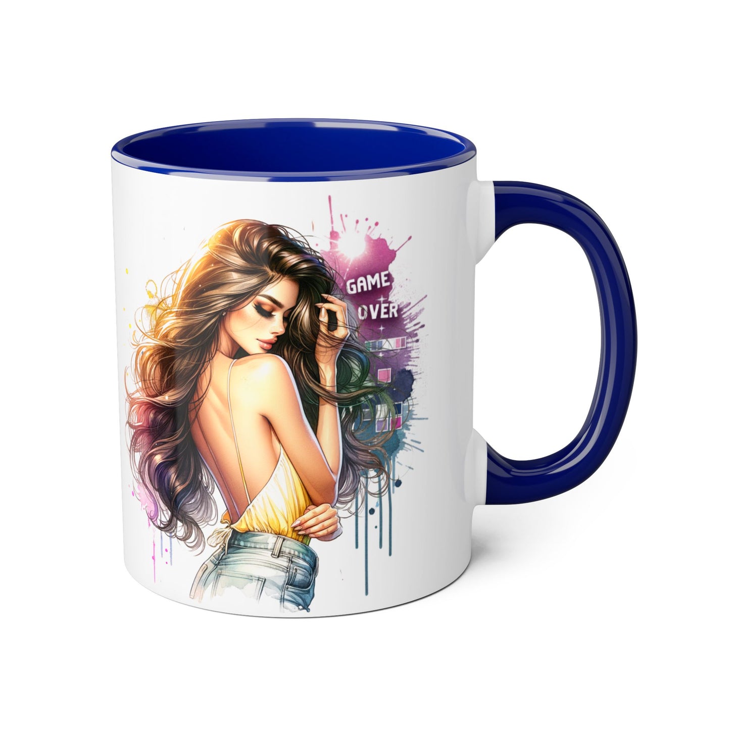 Vibrant Artist Accent Mug - Perfect for Coffee Lovers, Unique Gift Idea, Trendy Drinkware, Stylish Home Decor, Birthday or Celebration