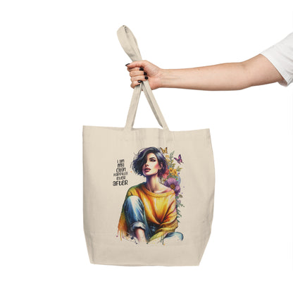 I Am My Own Happily Ever After  Stylish Inspirational Canvas Tote Bag for Everyday Use, Eco-Friendly Shopper, Gift for Her, Motivational Shopper's Tote