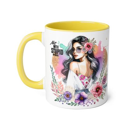 Mug - Not With Stupid Anymore Humoristic 11oz Accent Mug