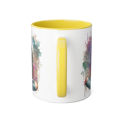 Artistic Be My Peace or Peace Out Mug, Inspirational Coffee Cup, Great for Relaxing Moments, Perfect Gift for Friends, Unique Home Decor, Peaceful Vibe