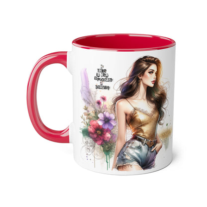 Funny Accent Mug - My Taste in Men is Probably a Disability Humor 11oz Cup