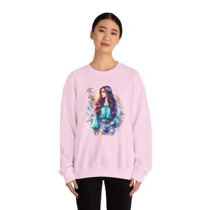 I Don`t  Make Mistakes, I Just Date Them Colorful Bohemian Crewneck Sweatshirt, Cozy Apparel, Unique Gift, Casual Wear, Inspirational Fashion, Artist Design
