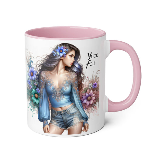 Artistic Accent Mug with ‘Yuck Fou’ Design for Trendy Sipping, Perfect Gift for Friends & Art Lovers, Ideal for Birthdays & Celebrations