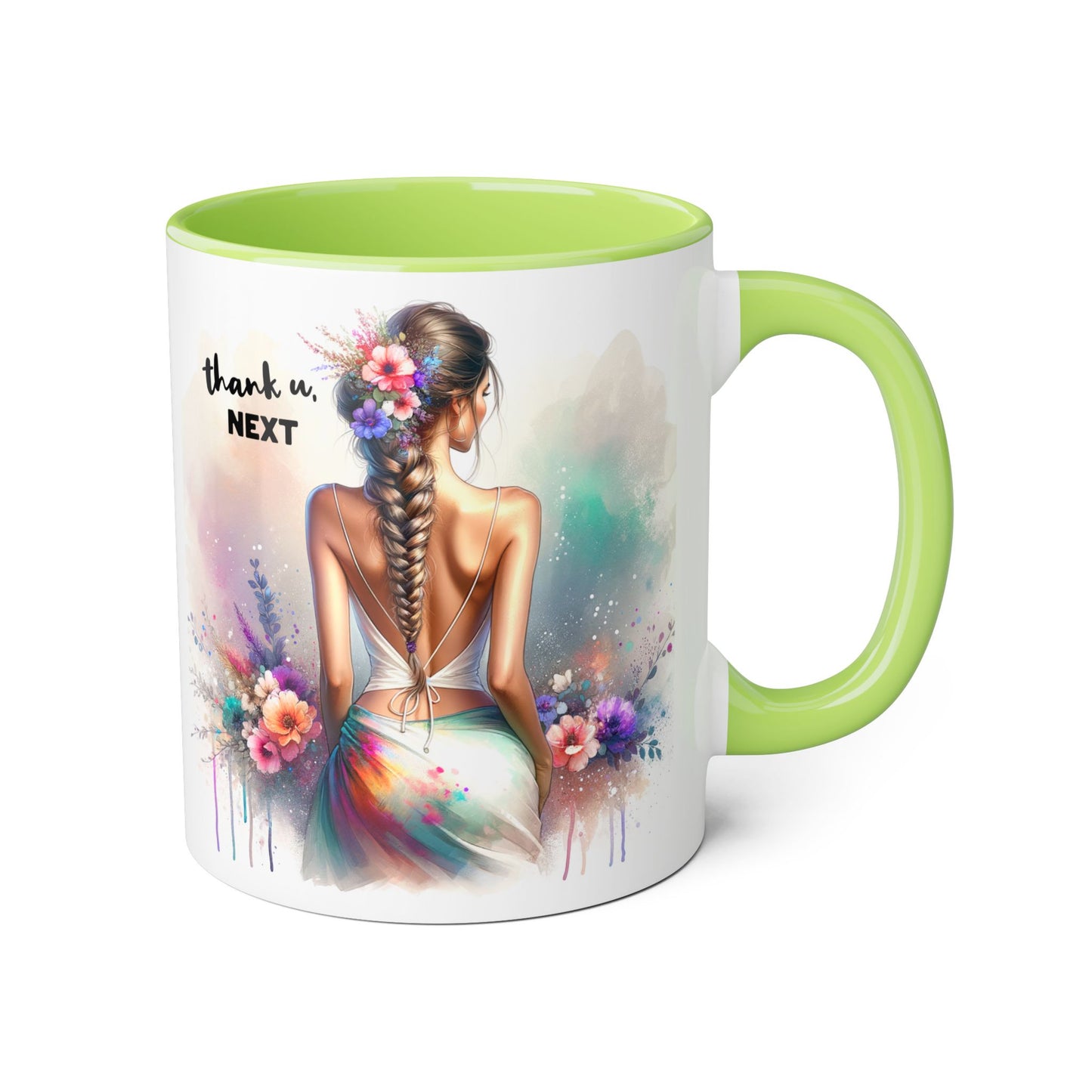 Thank U, Next Floral Thank You Accent Mug, Colorful Coffee Cup for Gifts, Inspirational Drinkware for Friends, Birthday, Teacher Appreciation, [...]