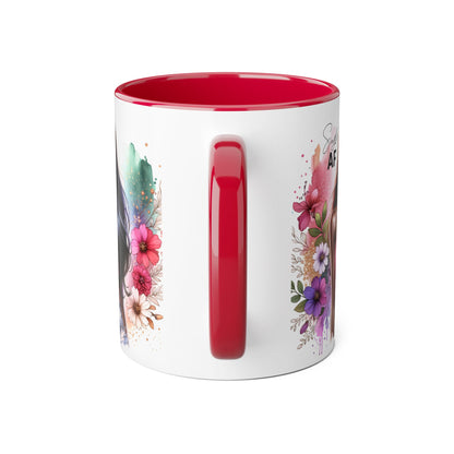 Single AF Stylish Accent Mug - Floral Artwork, Perfect Gift for Friends, Unique Home Decor, Birthday, Coffee Lover