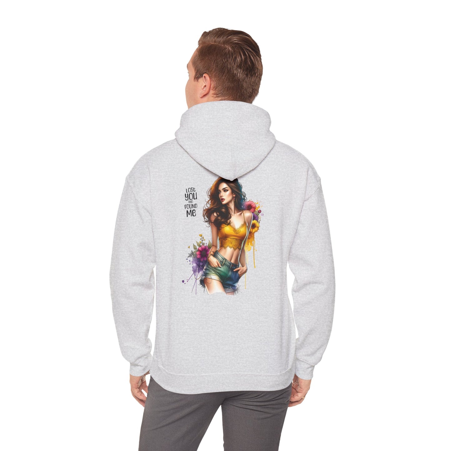 Breakup Hoodie - Unisex Hooded Sweatshirt Lost You and Found Me Design