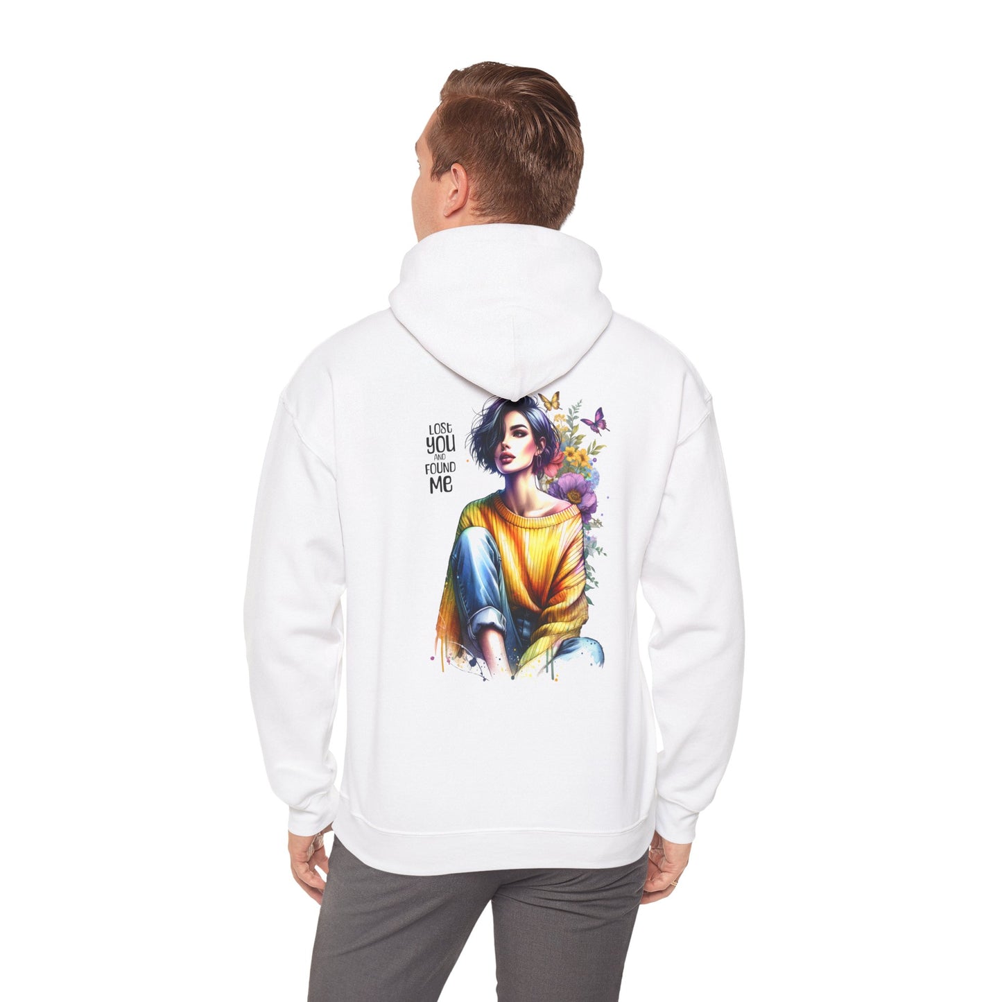 Breakup Hoodie - Unisex Hooded Sweatshirt Lost You and Found Me Design