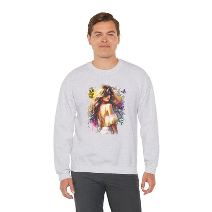 Lost You And Found Me Bohemian-Themed Crewneck Sweatshirt with Floral Design, Cozy Casual Wear, Gift for Her, Everyday Comfort, Family Gatherings, Spring Fashion